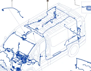 Instalacja Wiązka przewodów Renault Trafic 3 241636749S